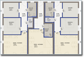 Plan Obergeschoß